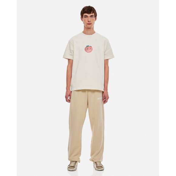 Jacquemus Le Jogging papier beige logo track sweat pants - Picture 1 of 11